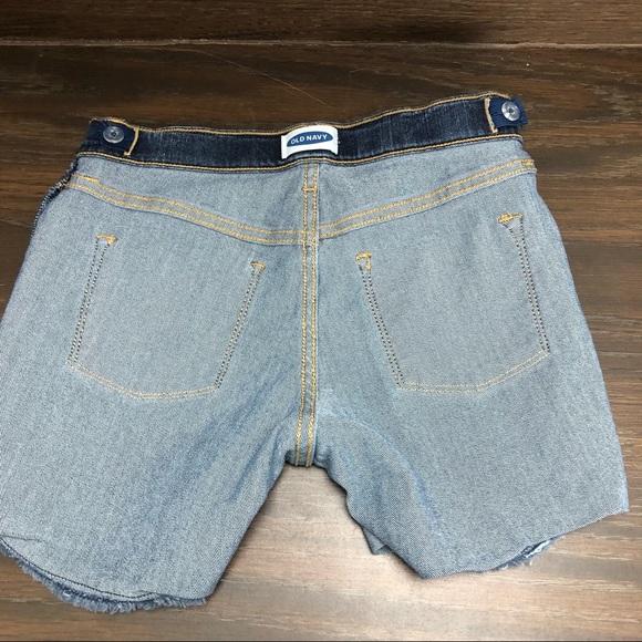 Old Navy Rolled Fray-Hem Jean Shorts Girls Size 10 - Picture 10 of 15